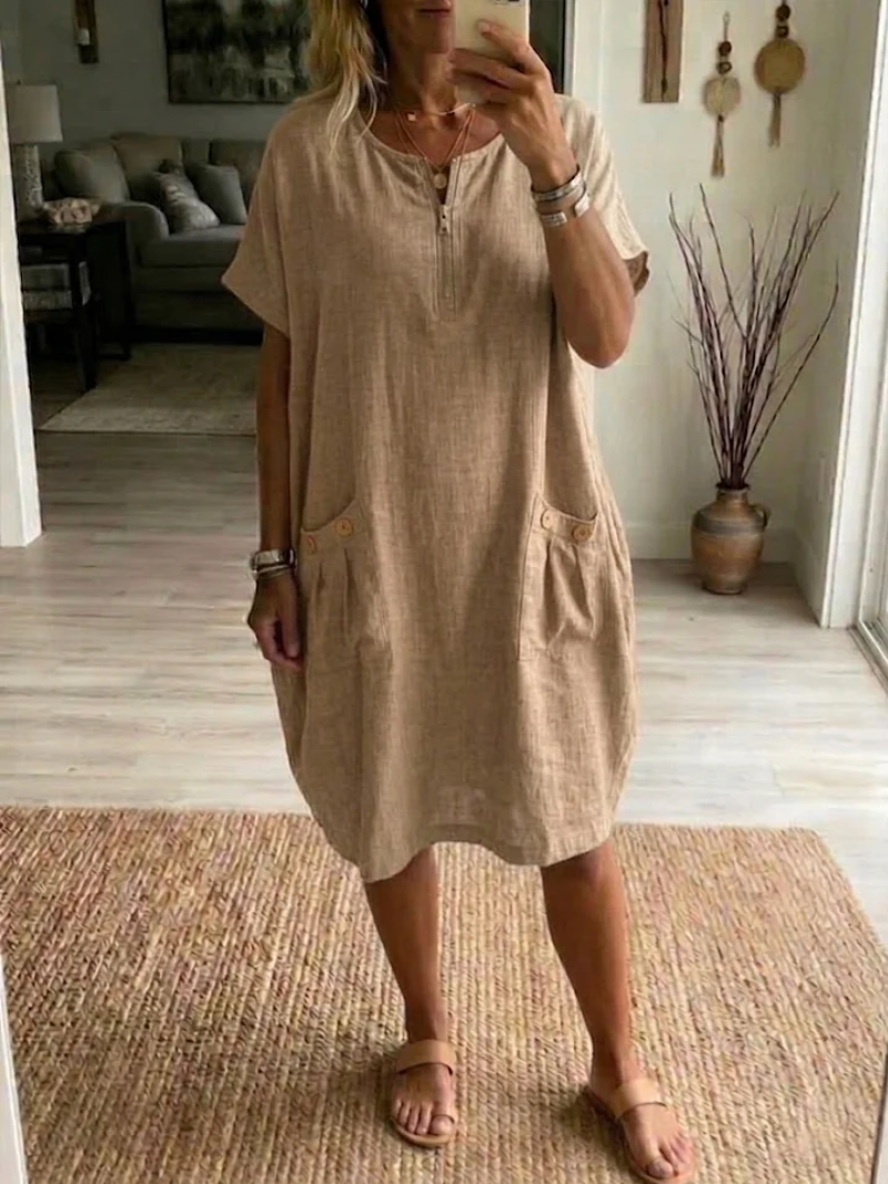 TESSA DRESS WITH ZIPPER