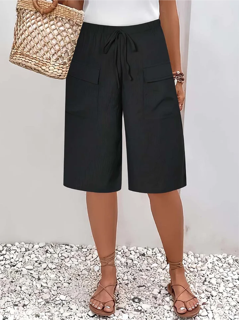 LINA ELASTIC WAIST SHORTS