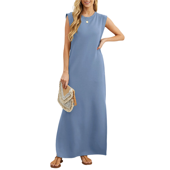 VIA CASUAL LOOSE MAXI LONG DRESS