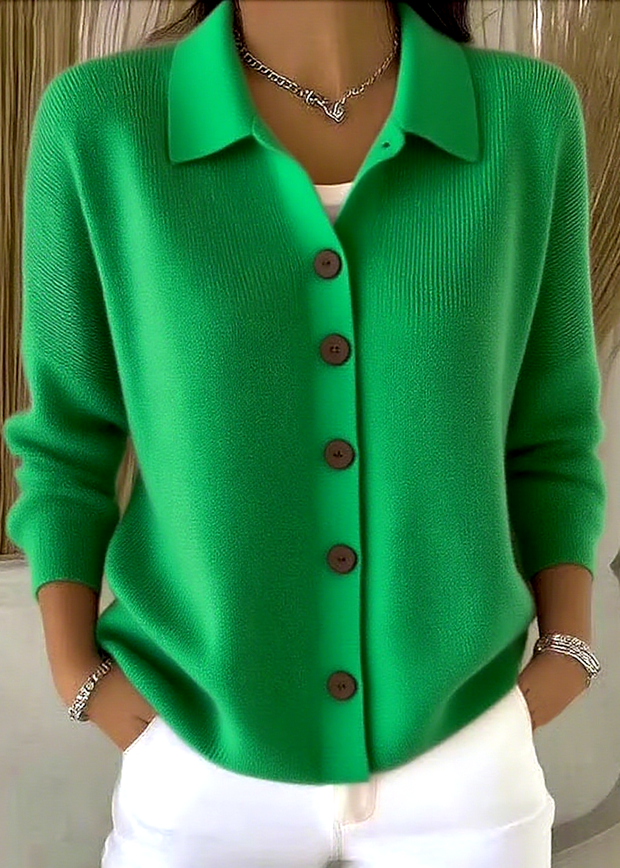 ELENA COMFORTABLE LONG SLEEVE CARDIGAN