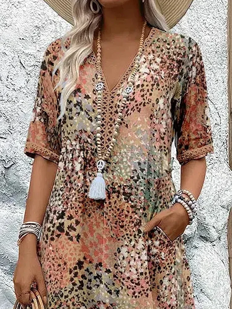VERONICA VIBRANT MIDI DRESS