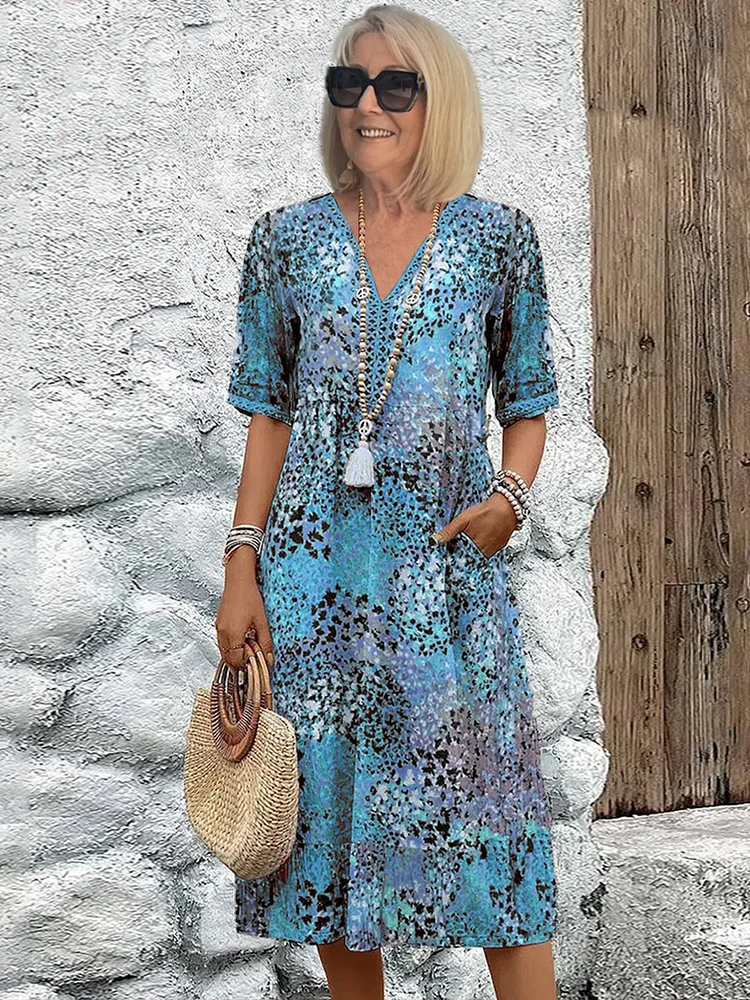 VERONICA VIBRANT MIDI DRESS
