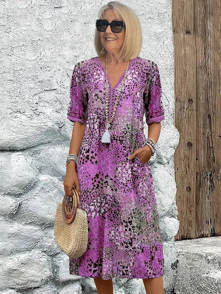 VERONICA VIBRANT MIDI DRESS