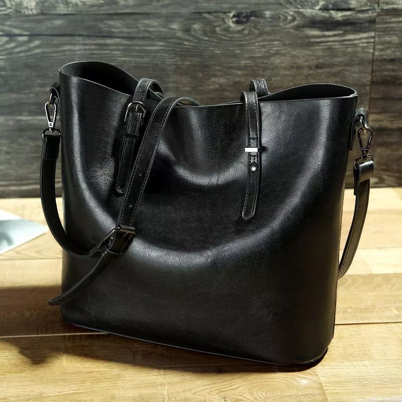 RENSKE VINTAGE LEATHER SHOULDER BAG