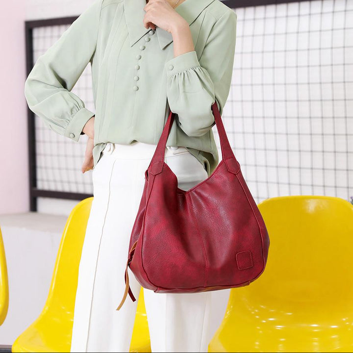 SELENA LARGE CAPACITY LEATHER BAG
