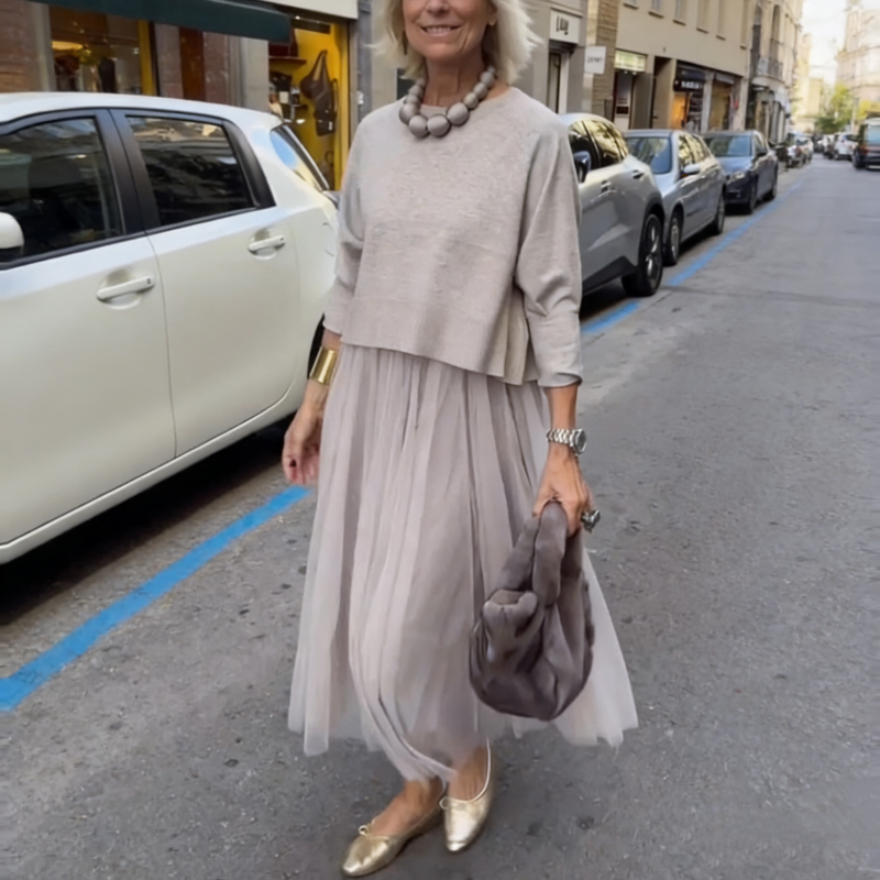 LINA MESH-ELEGANCE DRESS