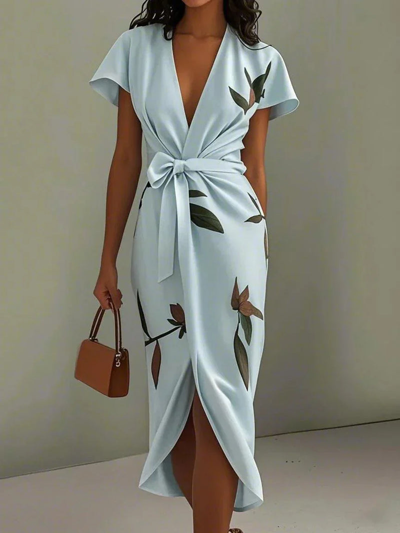 BEVERLY ELEGANT WHITE SATIN DRESS