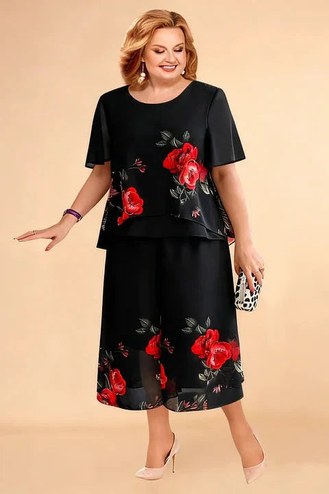 LIVIA FLORAL TWO-PIECE SET