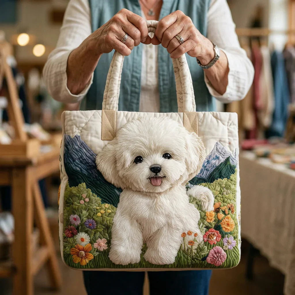 EVANGELINE ENCHANTED DOG QUILTED BAG