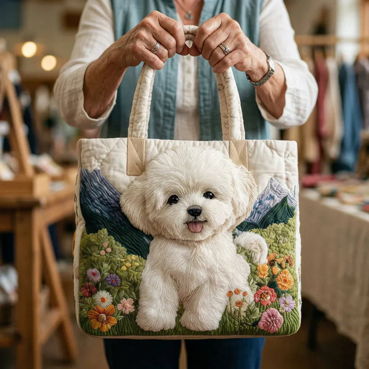 EVANGELINE ENCHANTED DOG QUILTED BAG