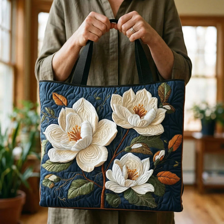 CAMILLE DELICATE MAGNOLIA QUILTED BAG