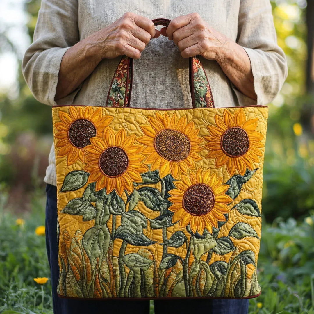 AURELIA SUNFLOWER QUILTED BAG