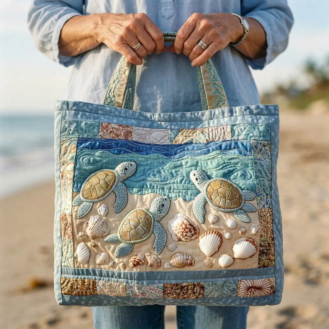 LIVIANA SEA TURTLE QUILTED BAG