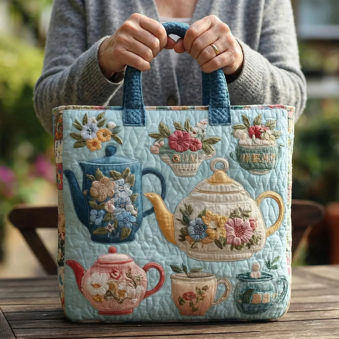 ROSALINE FLORAL PATTERN QUILTED BAG