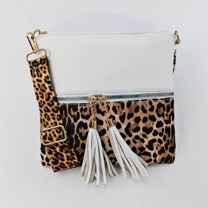 ADELINA LEOPARD PRINT CROSSBODY BAG