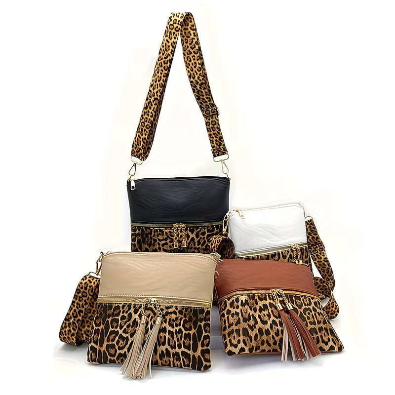 ADELINA LEOPARD PRINT CROSSBODY BAG