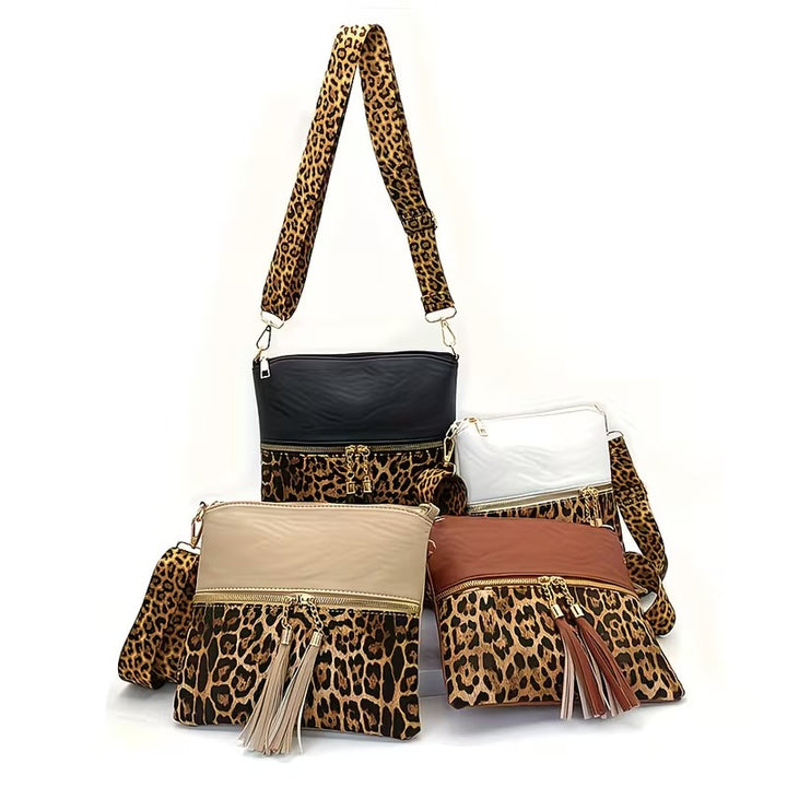 ADELINA LEOPARD PRINT CROSSBODY BAG