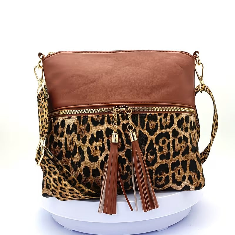 ADELINA LEOPARD PRINT CROSSBODY BAG