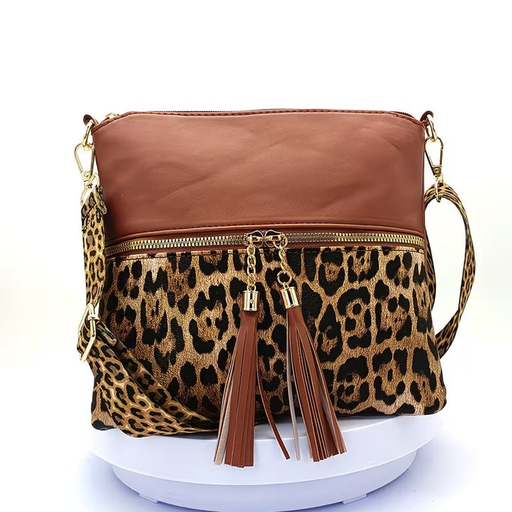 ADELINA LEOPARD PRINT CROSSBODY BAG