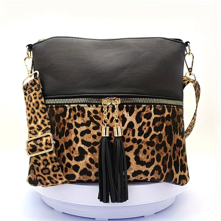 ADELINA LEOPARD PRINT CROSSBODY BAG