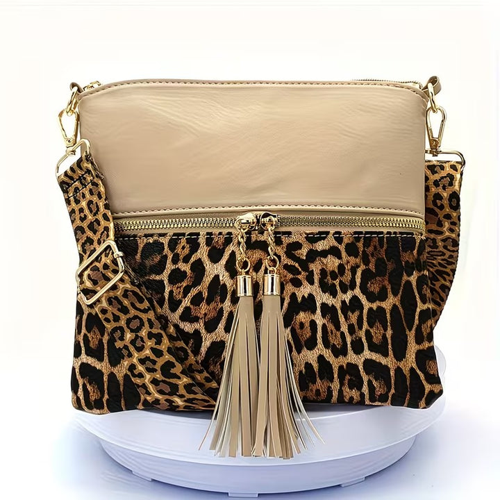 ADELINA LEOPARD PRINT CROSSBODY BAG