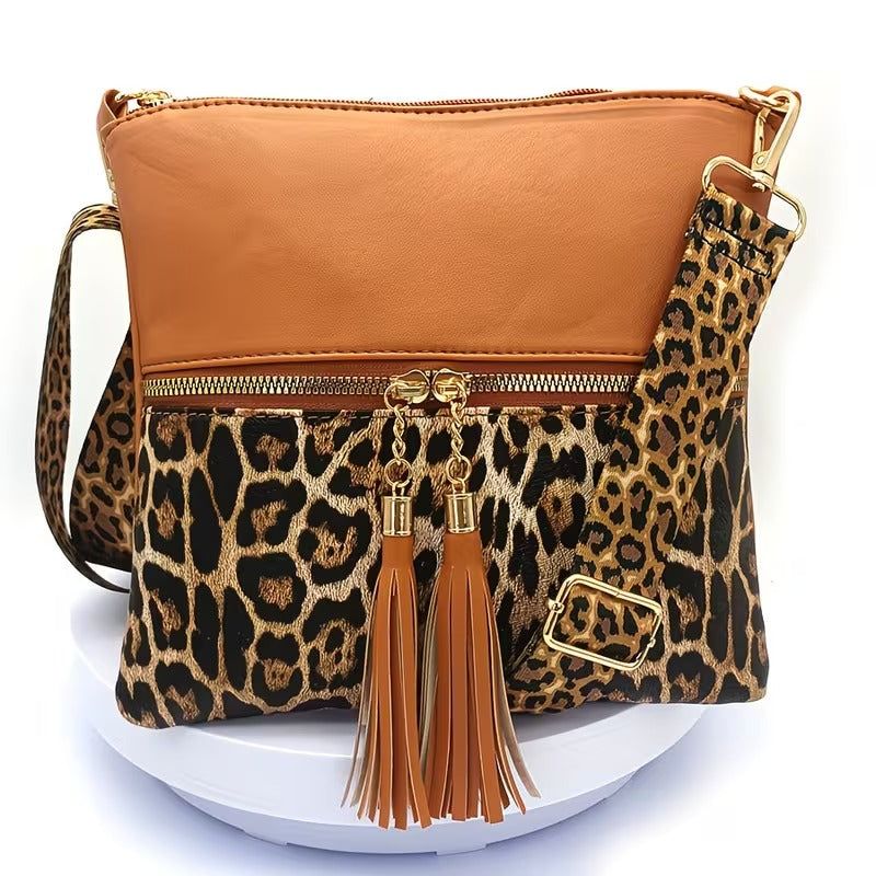 ADELINA LEOPARD PRINT CROSSBODY BAG