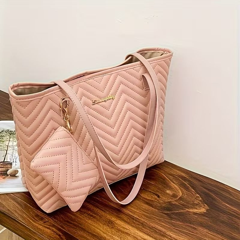 GISELLE QUILTED TOTE BAG
