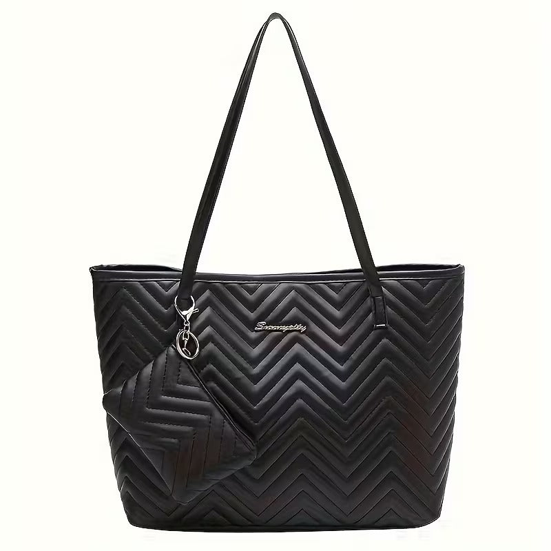 GISELLE QUILTED TOTE BAG