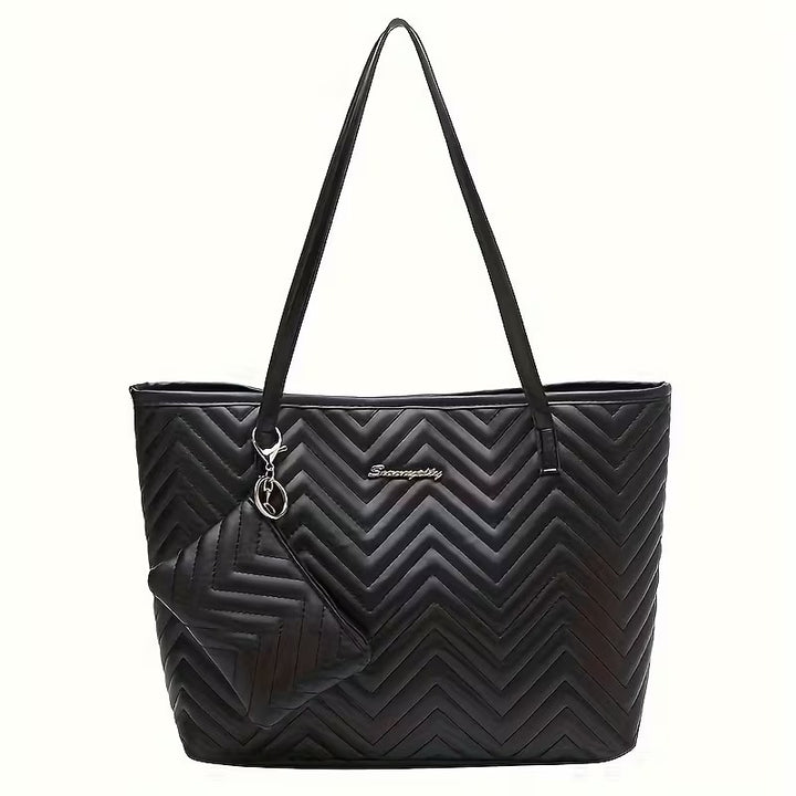 GISELLE QUILTED TOTE BAG