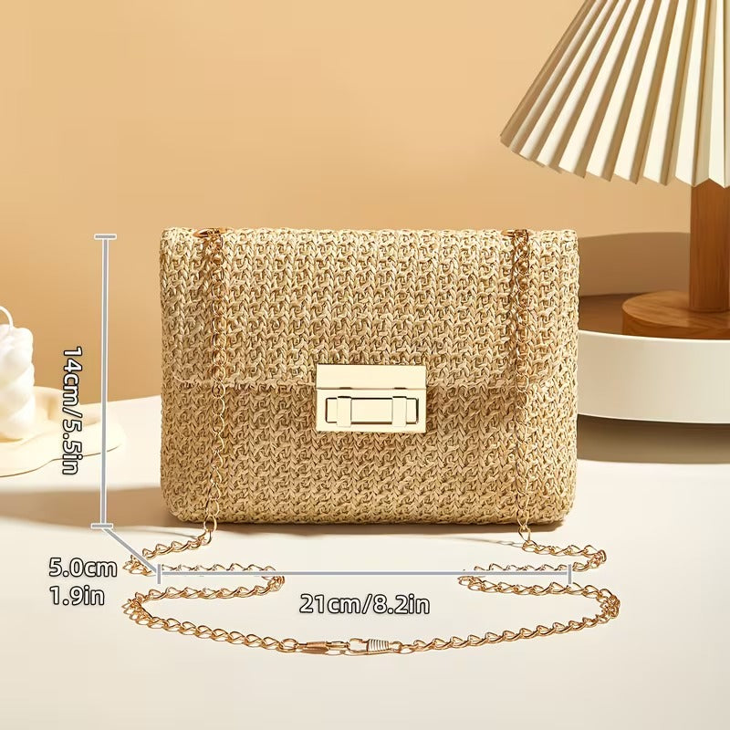 DALIA CASUAL WOVEN SHOULDER BAG
