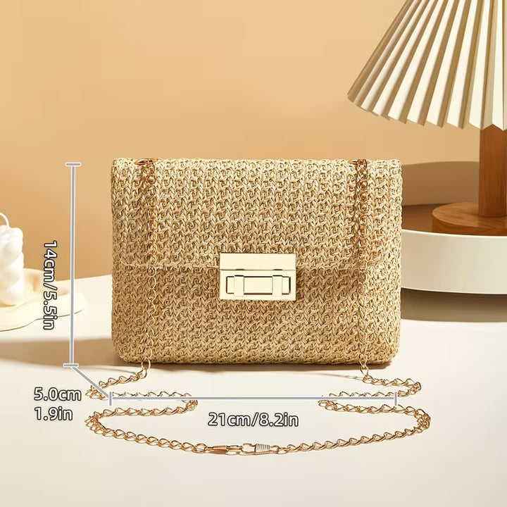 DALIA CASUAL WOVEN SHOULDER BAG