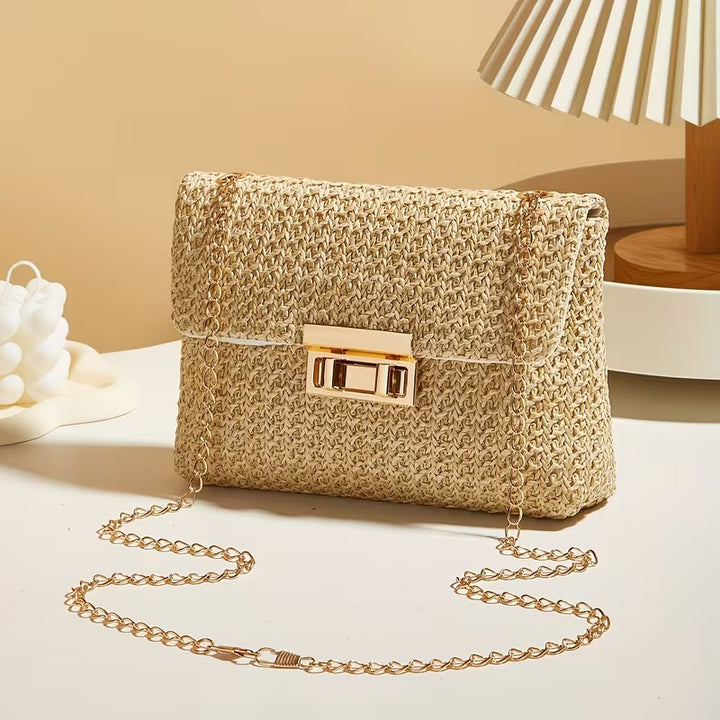 DALIA CASUAL WOVEN SHOULDER BAG