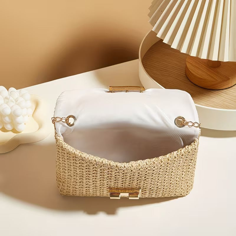 DALIA CASUAL WOVEN SHOULDER BAG