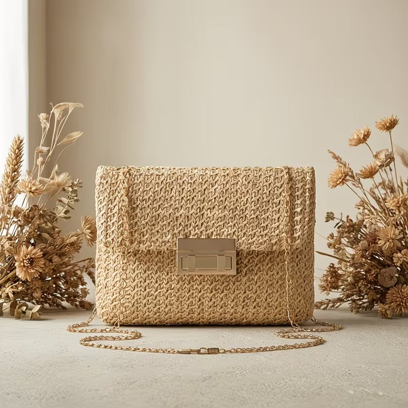 DALIA CASUAL WOVEN SHOULDER BAG