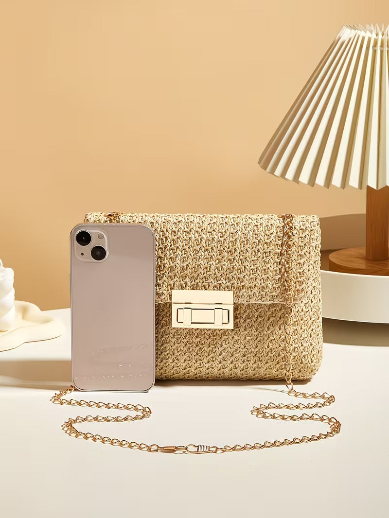 DALIA CASUAL WOVEN SHOULDER BAG