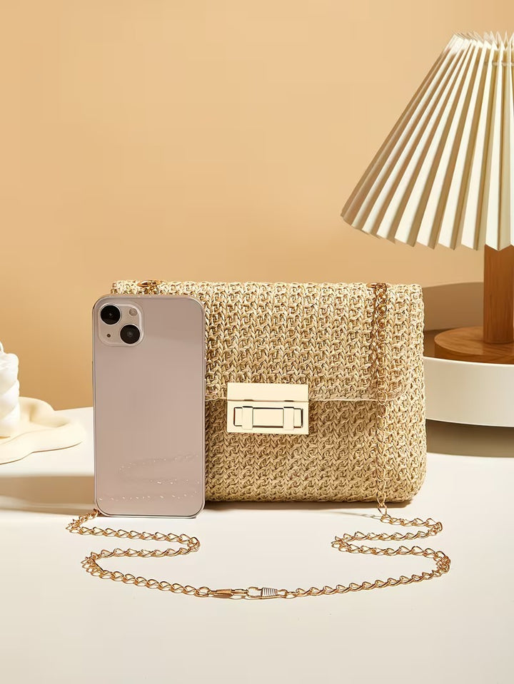 DALIA CASUAL WOVEN SHOULDER BAG