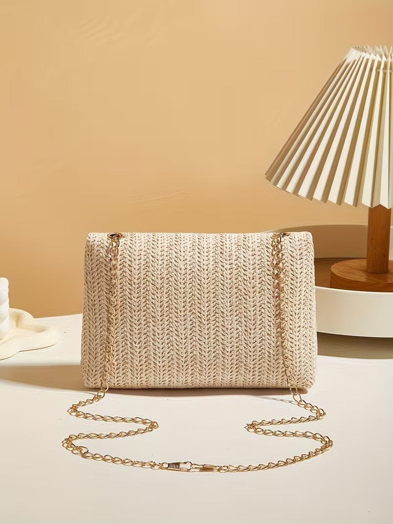 DALIA CASUAL WOVEN SHOULDER BAG
