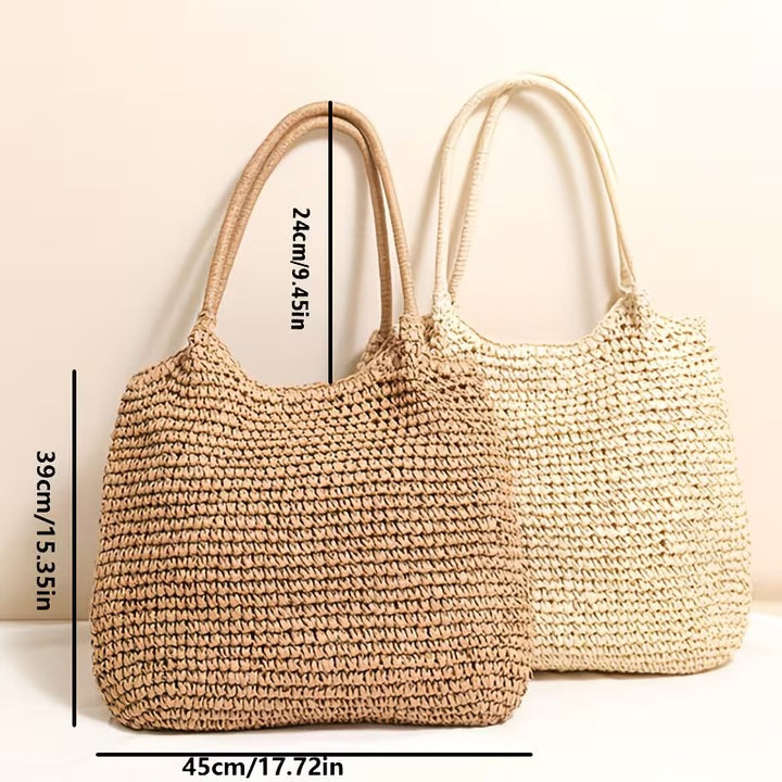 AMARA VERSATILE STRAW TOTE BAG