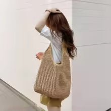 ELODIE LARGE CAPACITY WOVEN TOTE