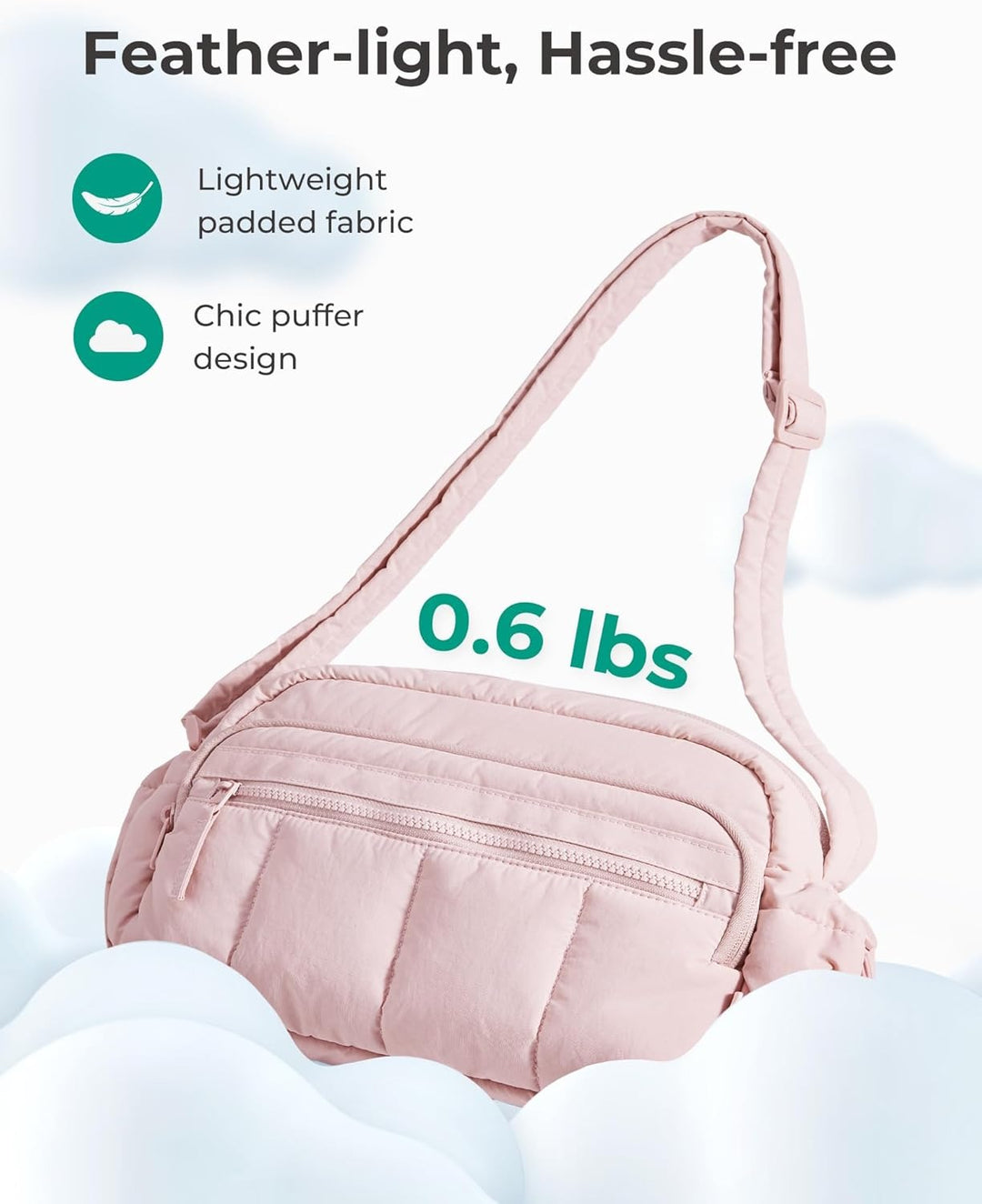 ABRIELLE ANTI-THEFT QUILTED CROSSBODY BAG