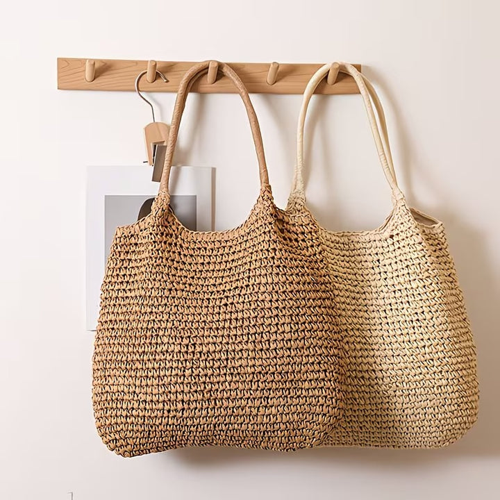 AMARA VERSATILE STRAW TOTE BAG