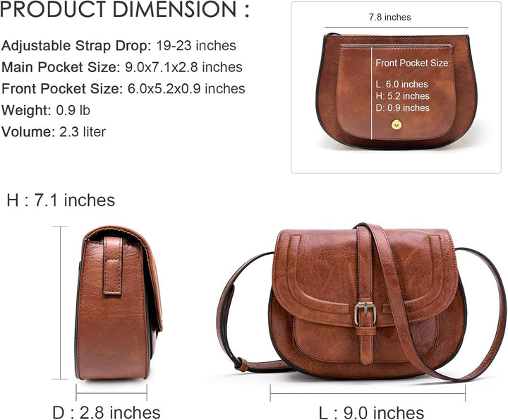 ARIELLA SMALL SADDLE CROSSBODY BAG