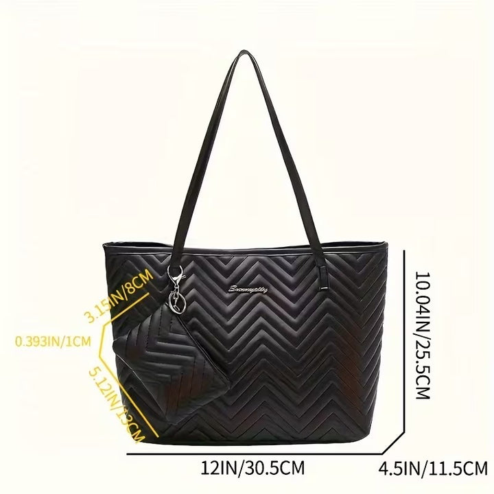GISELLE QUILTED TOTE BAG