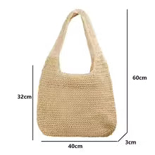 ELODIE LARGE CAPACITY WOVEN TOTE