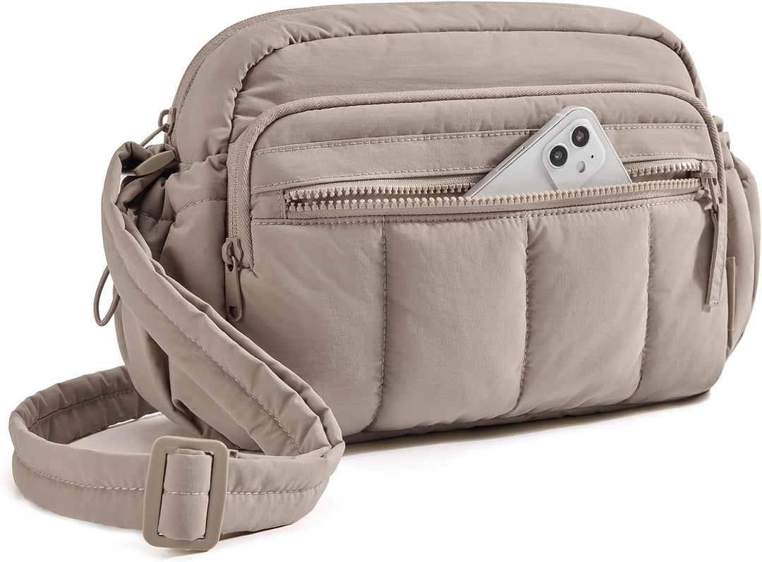 ABRIELLE ANTI-THEFT QUILTED CROSSBODY BAG