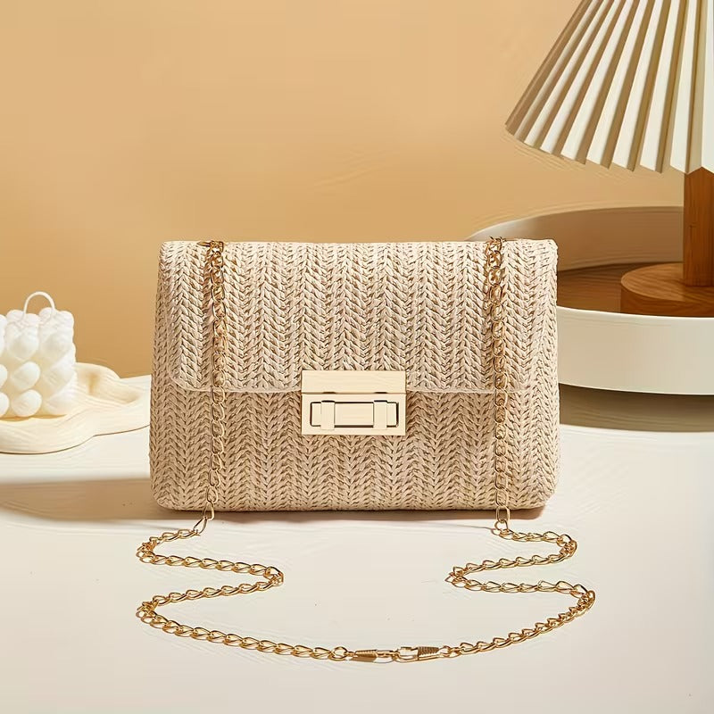 DALIA CASUAL WOVEN SHOULDER BAG