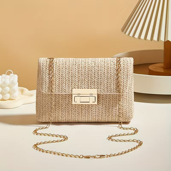 DALIA CASUAL WOVEN SHOULDER BAG
