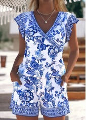 ELINA FLORAL NAVY SWIM ROMPER