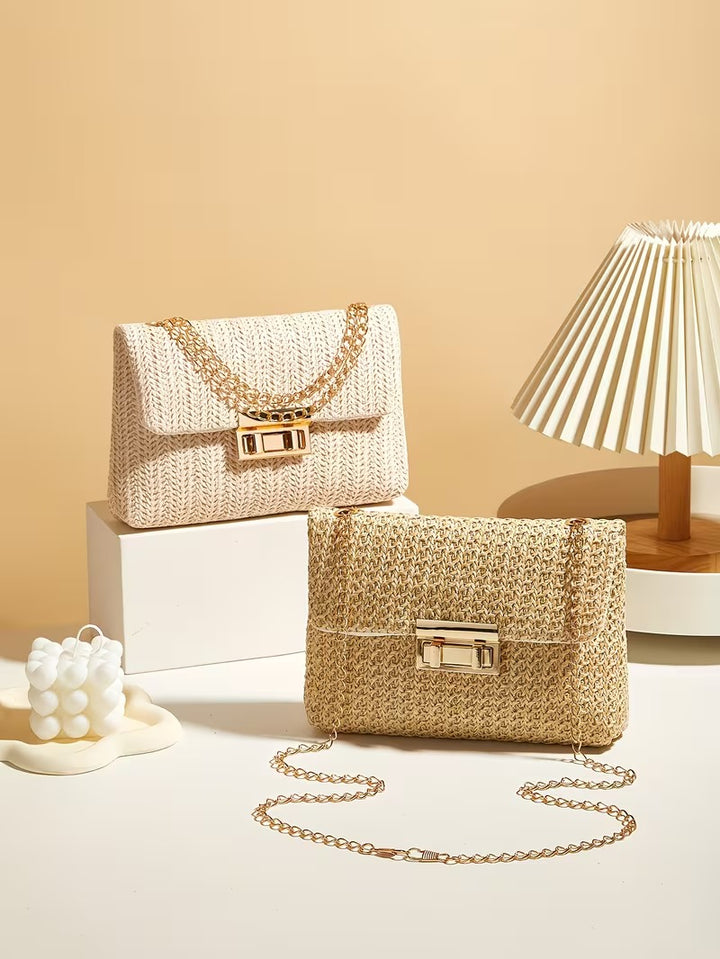 DALIA CASUAL WOVEN SHOULDER BAG