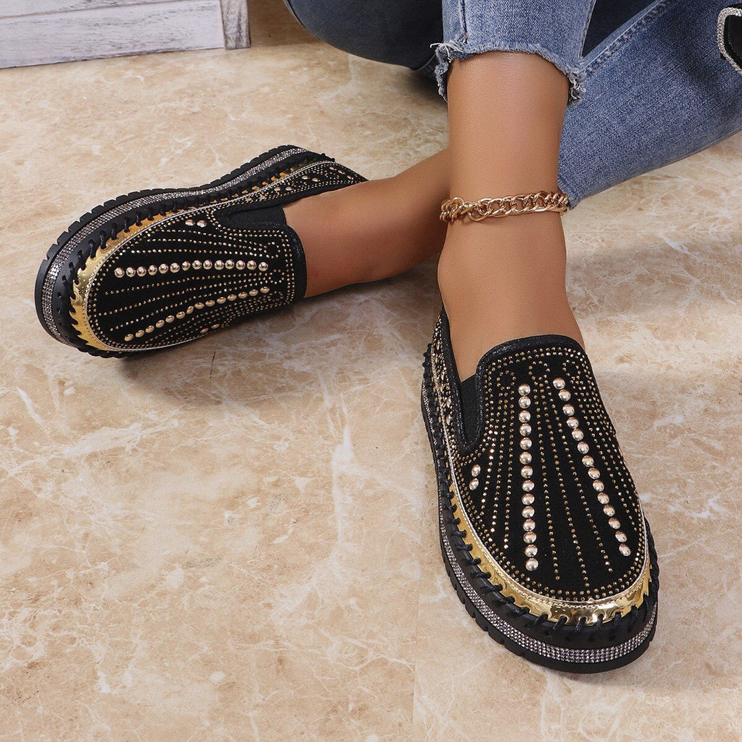 ALAINA SPARKLING SLIP-ON PLATFORM SHOES